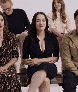 Kat Dennings massive distracting cleavage taking center stage in a