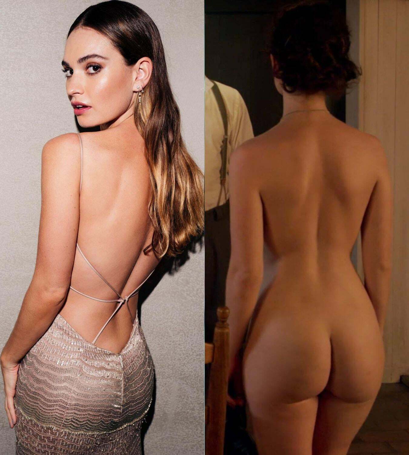 Lily James has a real nice ass