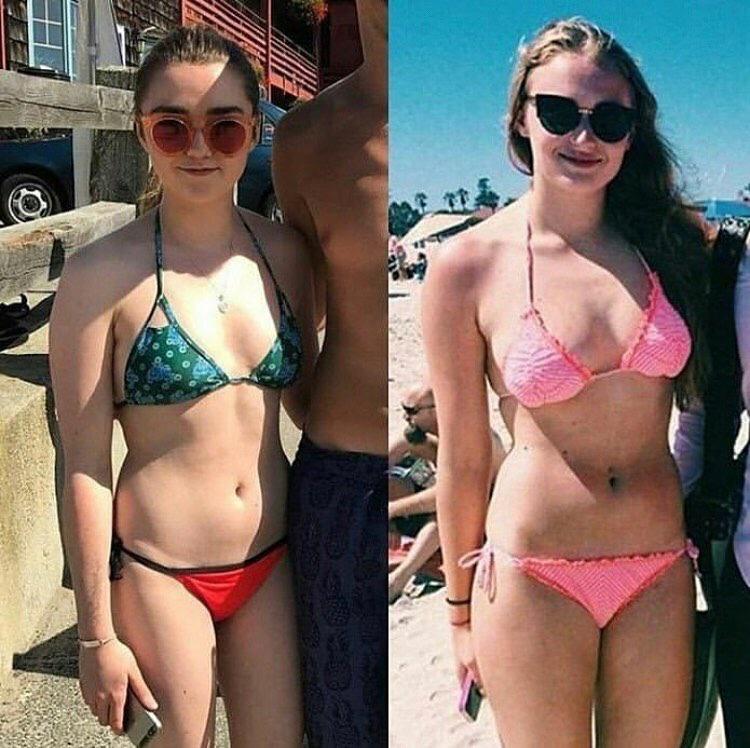 Maisie Williams and Sophie Turner make me so horny