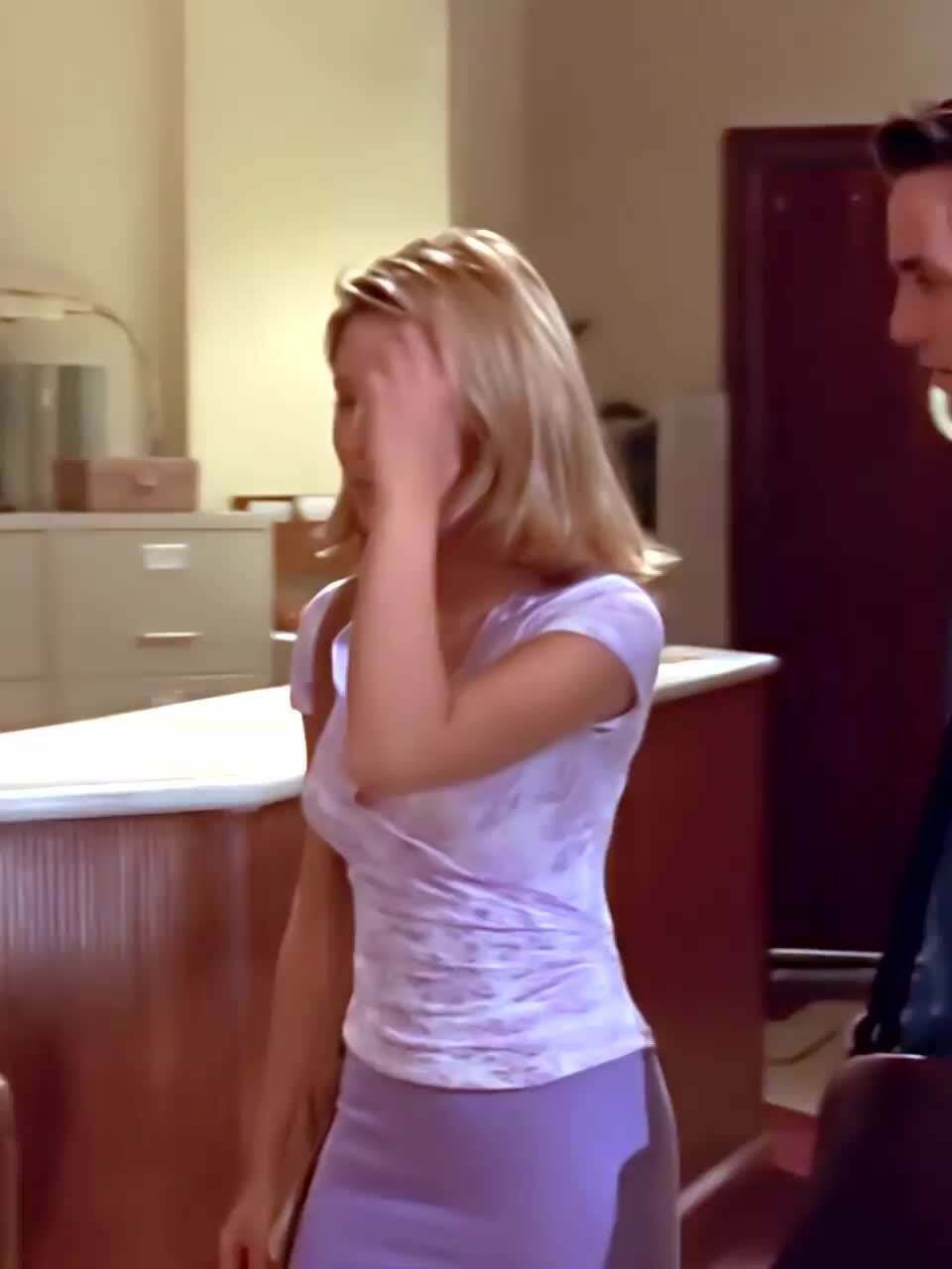Sarah Michelle Gellar sweet thong lines in Buffy The