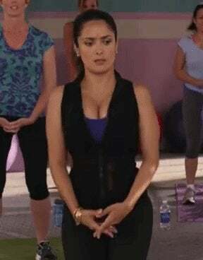 Salma Hayek Bouncing