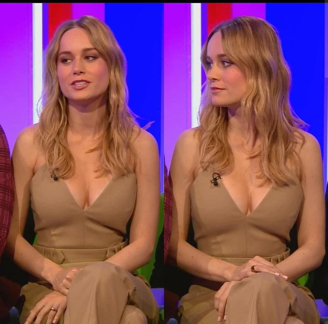 Brie Larson doesnt like men staring at her fat tits