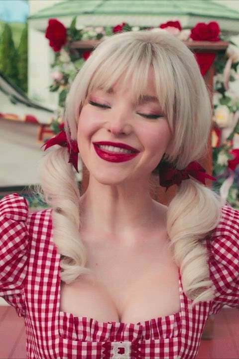 Dove Cameron in her farmers daughter look is perfect for