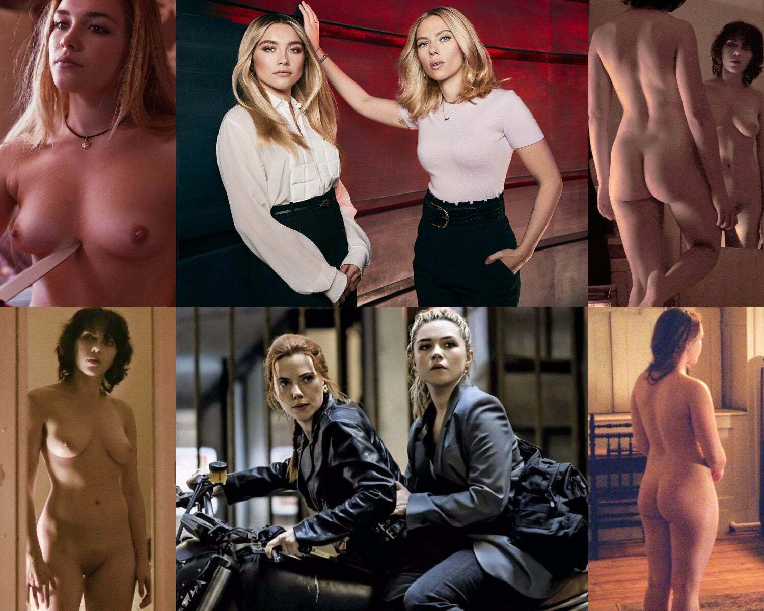 Florence Pugh amp Scarlett Johansson and their naked tits amp