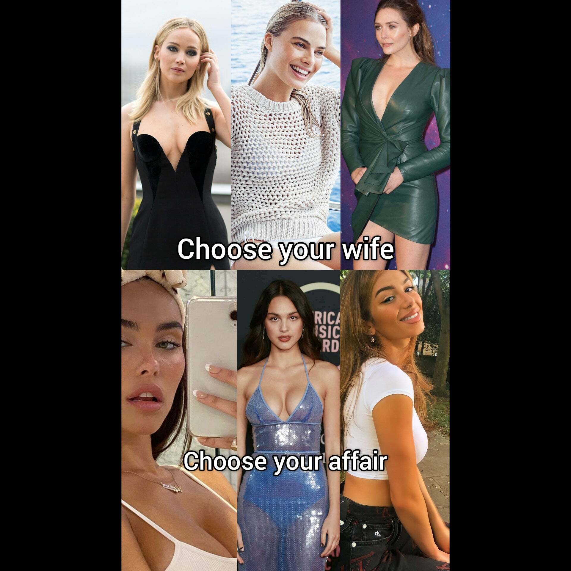 Jennifer Lawrence or Magot Robbie or Elizabeth Olsen as your wife? Madison  Beer or Olivia Rodrigo or Mimi Keene as your affair? - Nude Celebs