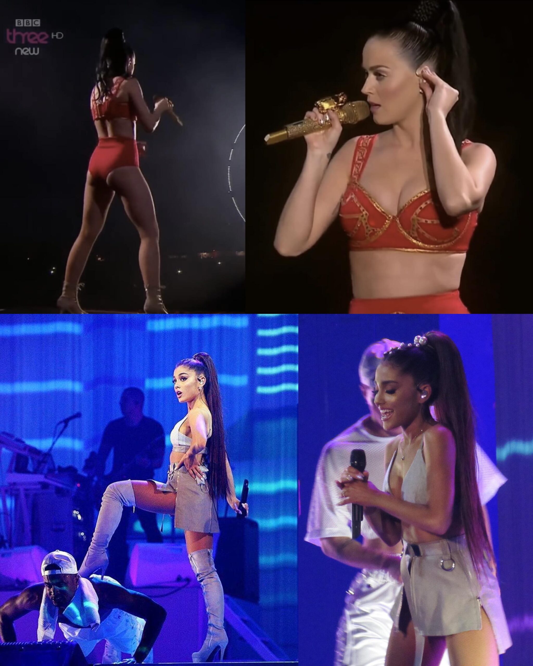Katy Perry amp Ariana Grande look great in Pony Tail