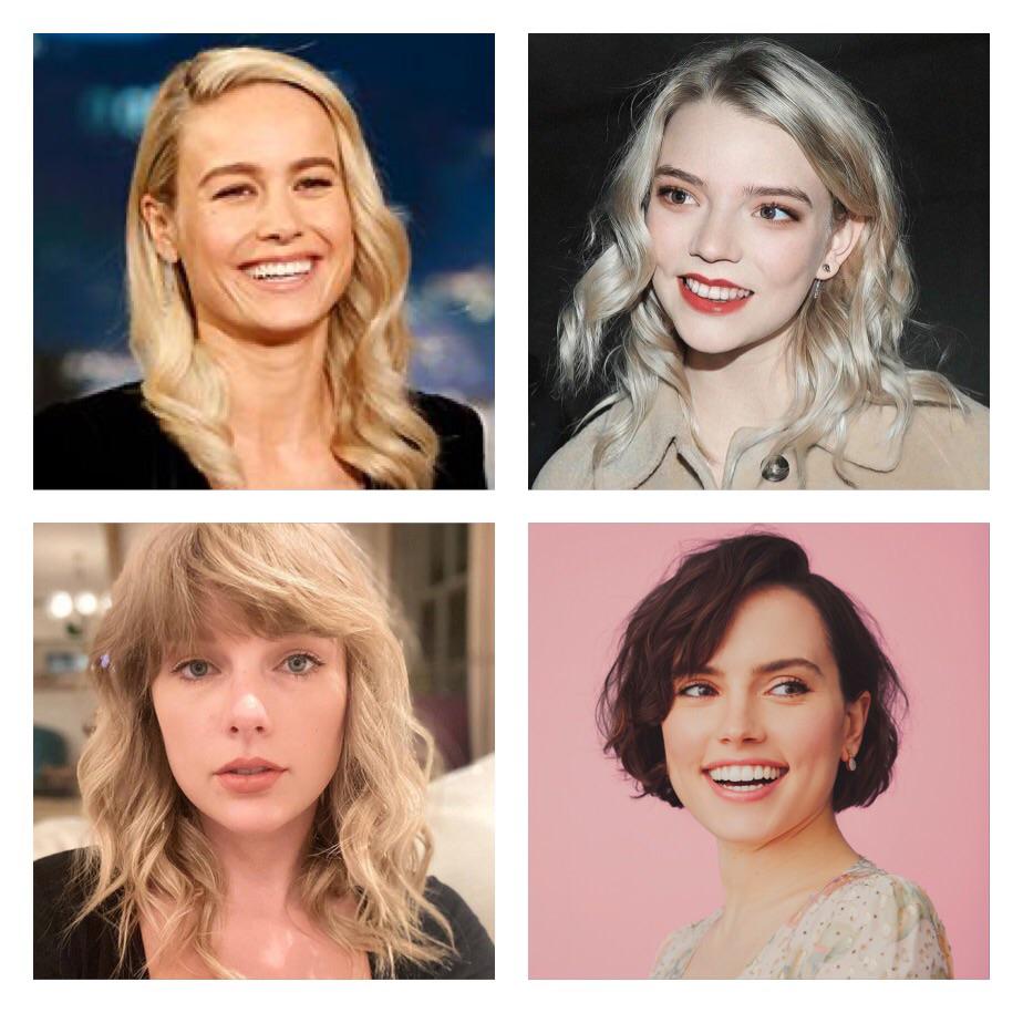 My current four favourite Brie Larson Anya Taylor Joy Taylor Swift