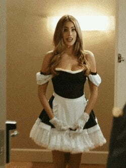 Sofia Vergara as a Maid in Modern Family