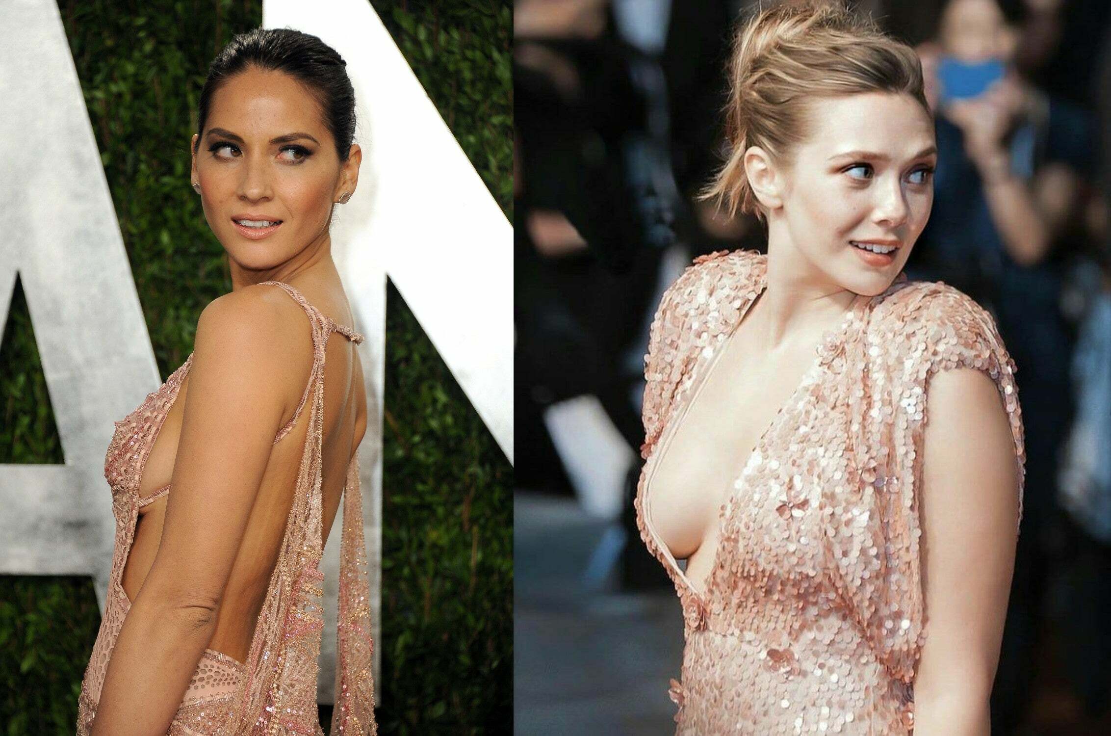 Whose sideboob looks the juiciest Olivia Munn or Lizzie Olson