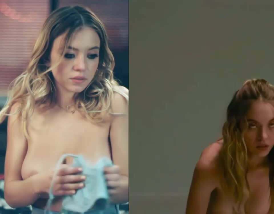 Sydney Sweeney topless in Euphoria and The Voyeurs and will