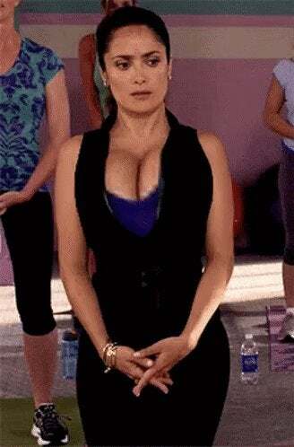 Salma Hayek bouncing her plots in Grown Ups