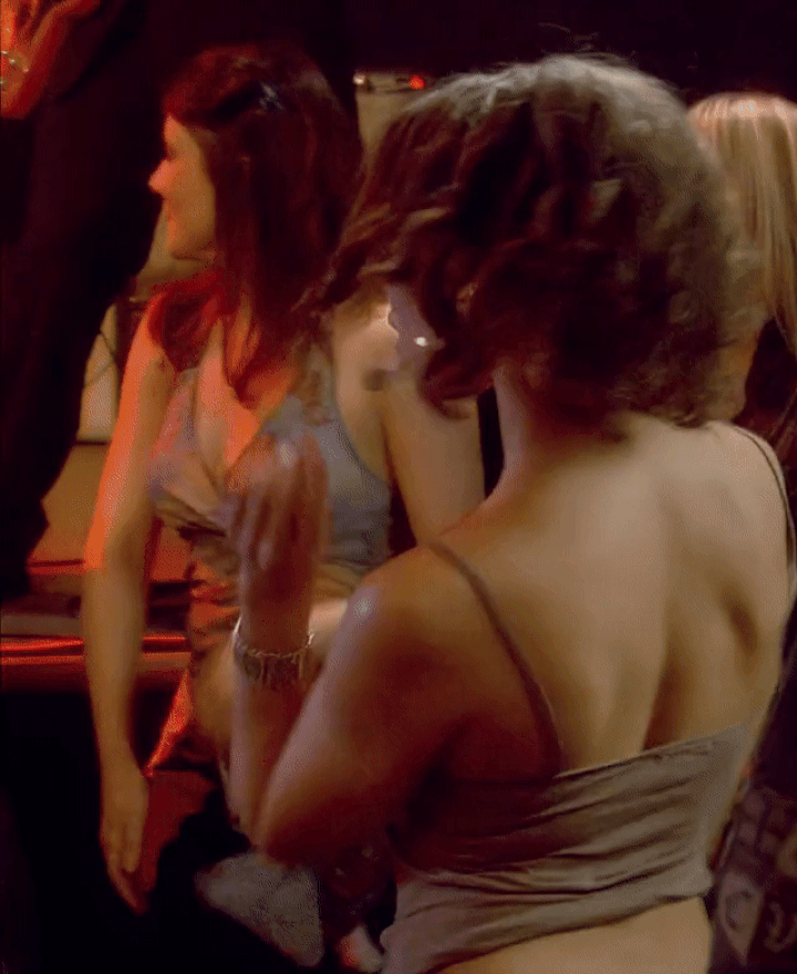 Jessica Parker Kennedy flashing her beautiful plots in Decoys 2