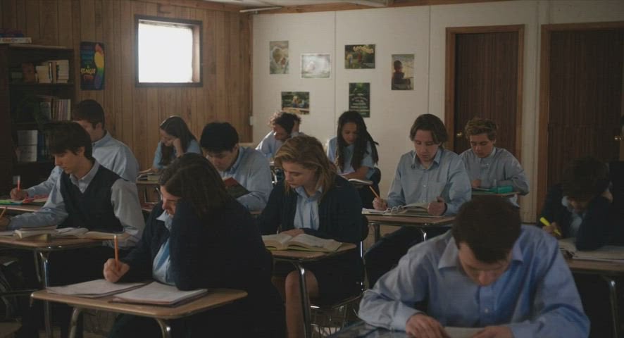 Chloe Grace Moretz needs her teacher Marin Irelands help with