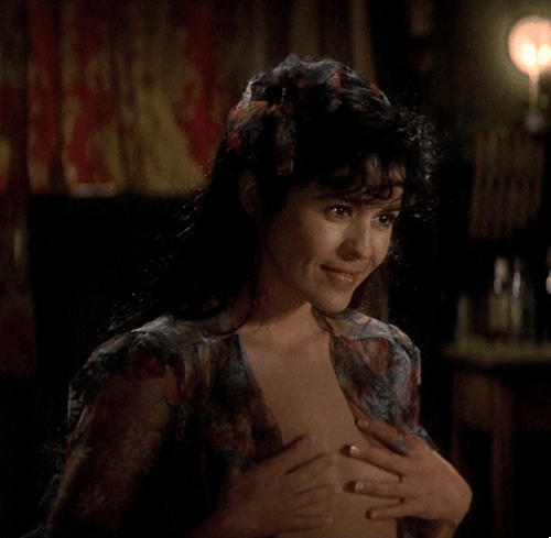 Maria Conchita Alonso showing off her hot little nips