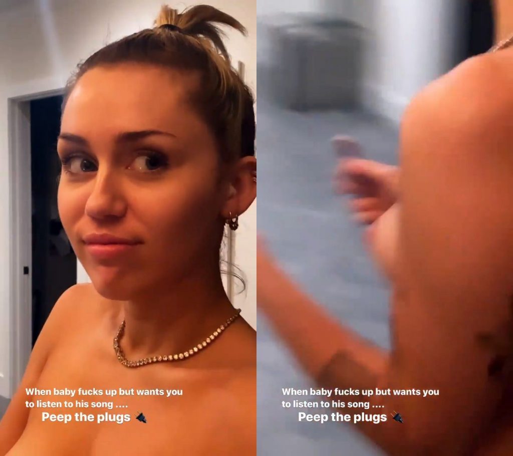 Miley Cyrus Topless 5 Photos