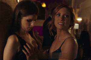 Anna Kendrick being fondled by Brittany Snow