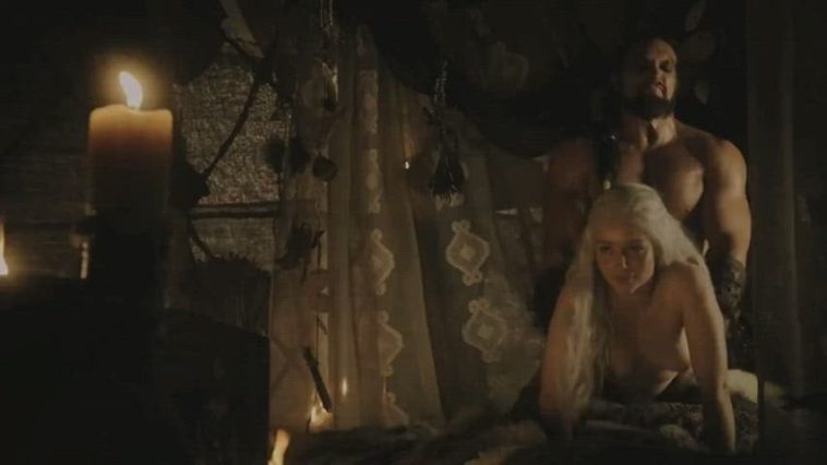 Emilia Clarke as Khaleesi in Game of Thrones