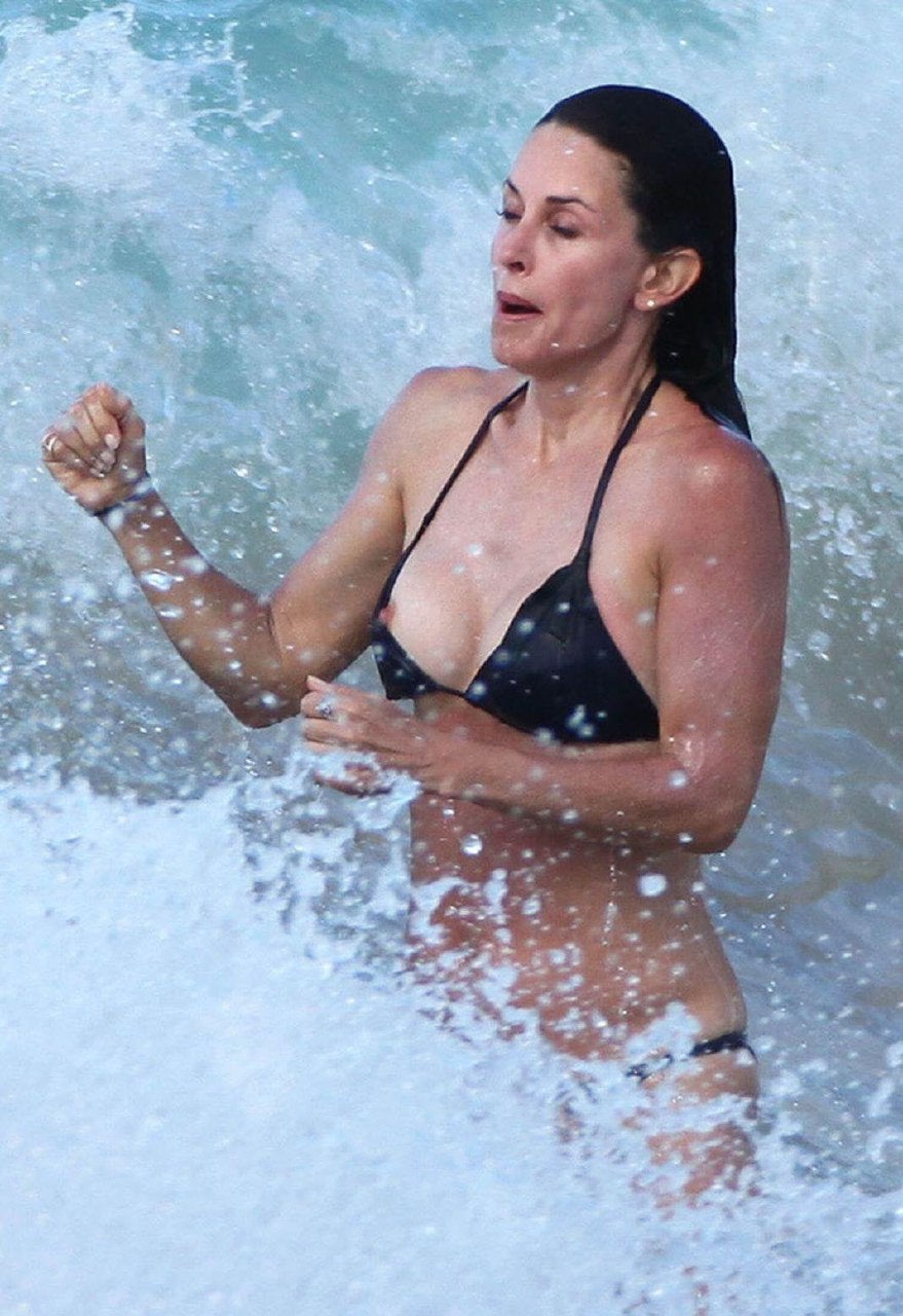 Courtney Cox Slip