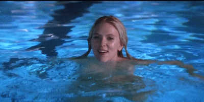 Scarlett Johansson in the pool