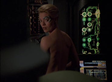 Jeri Ryan in 1999 Seven of Nine