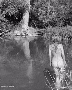 Kate Moss Skinny Dipping