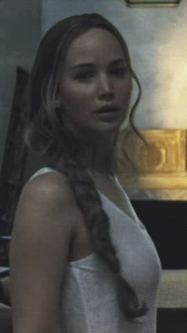 Jennifer Lawrence in Mother Color corrected to make the dress