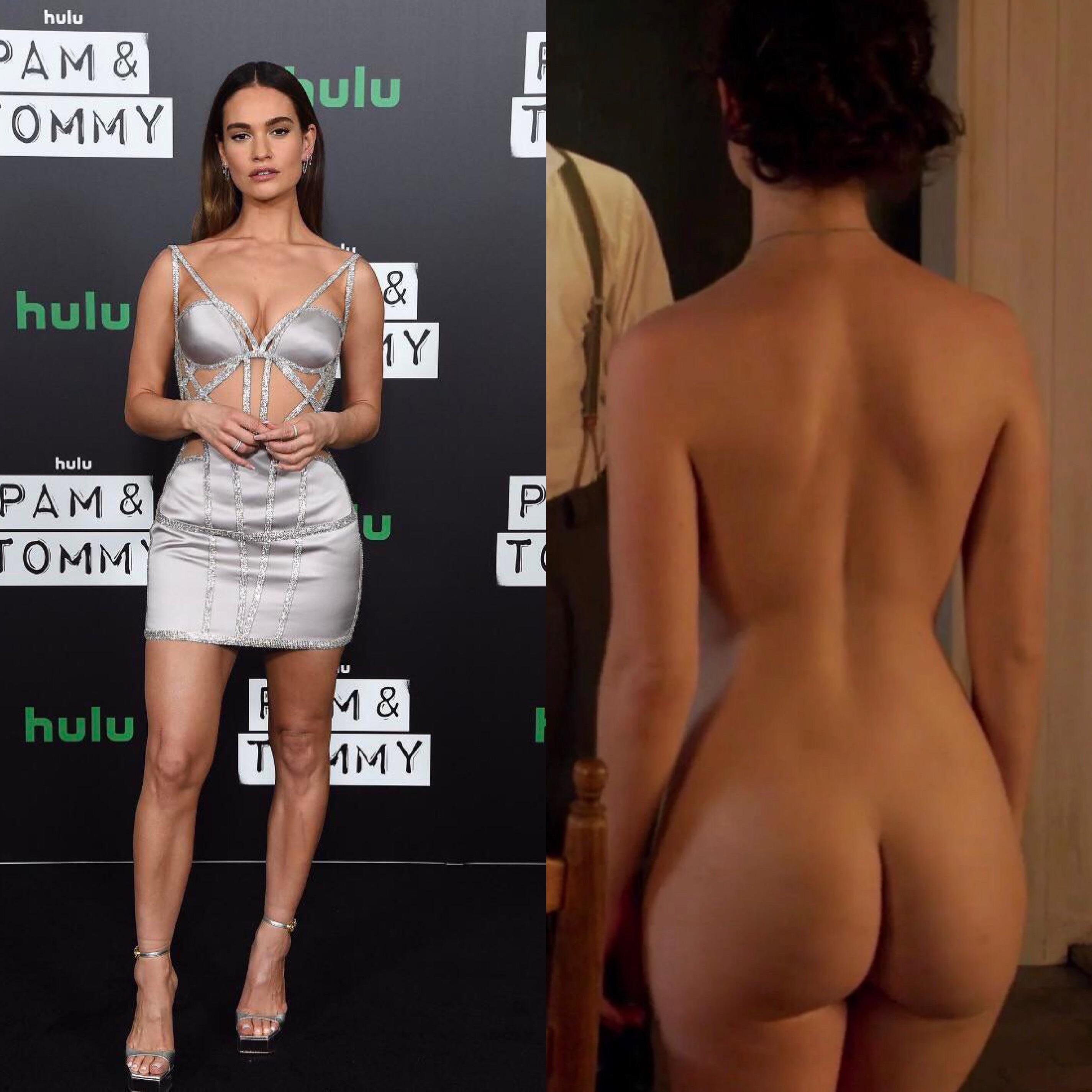 Lily James Nud