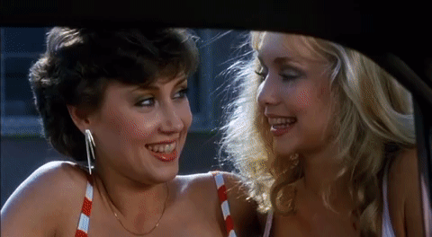 Kim Michel amp Kym Malin in Joysticks 1983