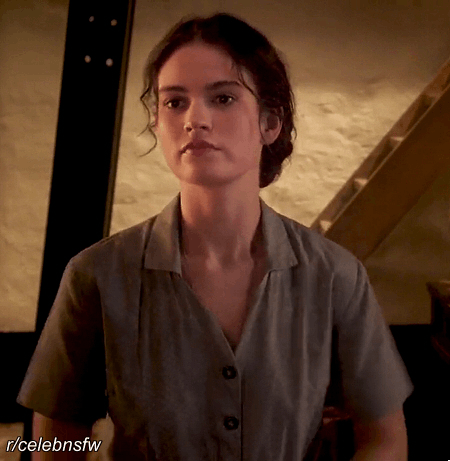 Lily James gifv