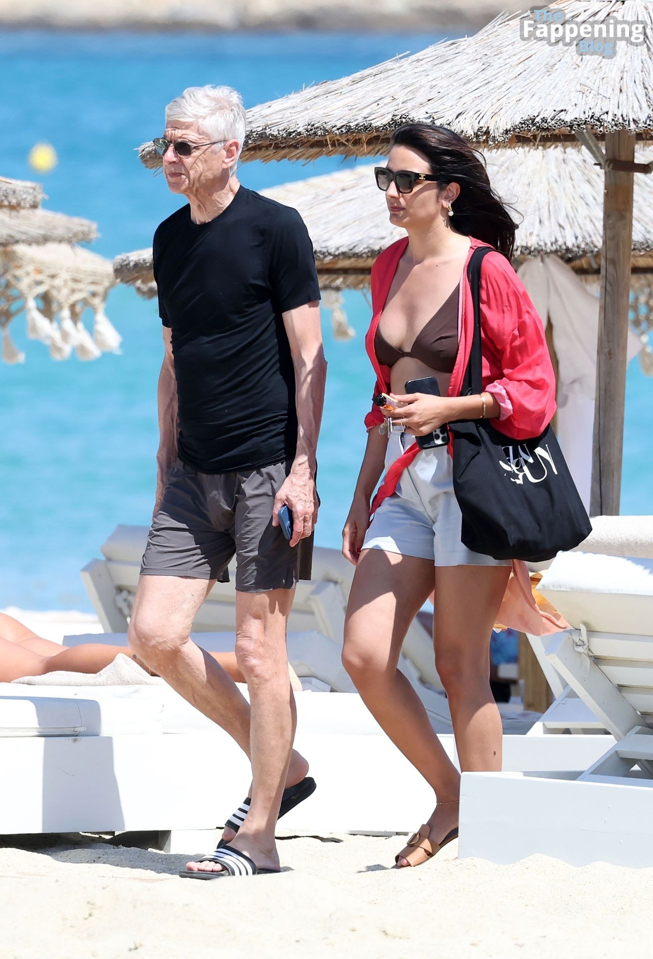 Arsene Wenger is Seen with a Mystery Brunette on Holiday.jpg