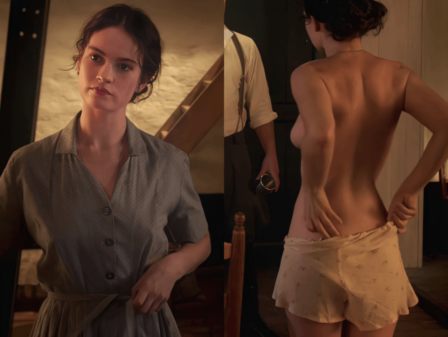 Lily James The Exception 2016.gif