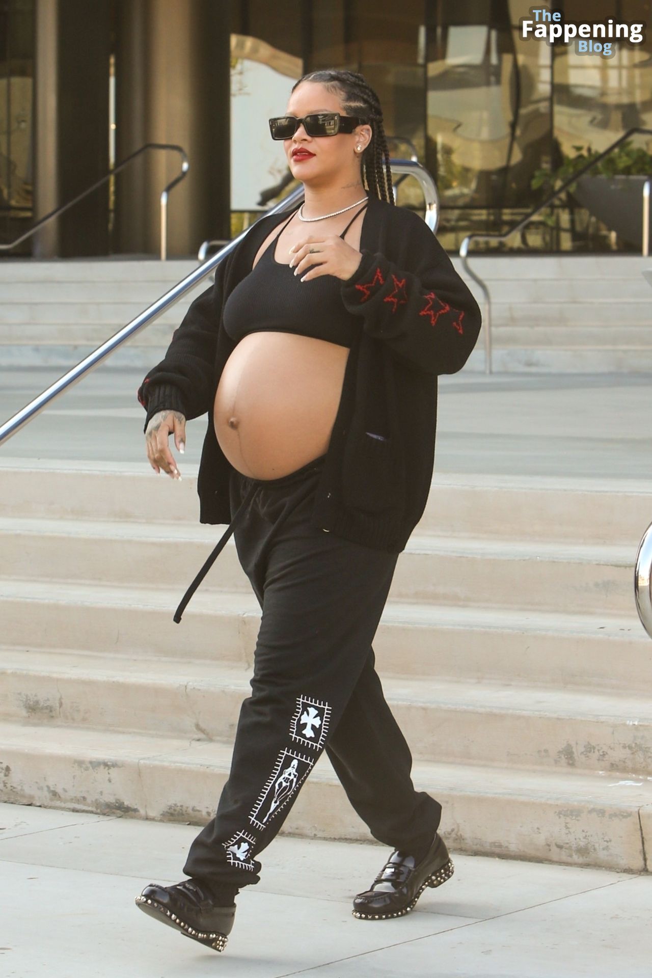 Rihanna Leaves Pacific Design Center with Her Large Baby Bump.jpg