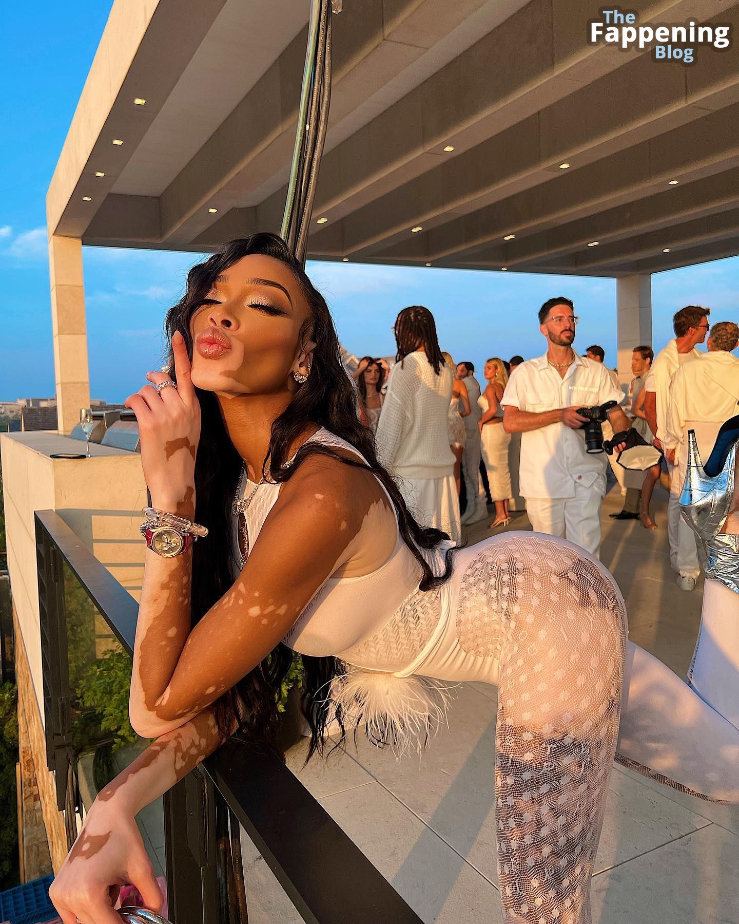Winnie Harlow Goes Braless at the Party 23 Photos.jpg
