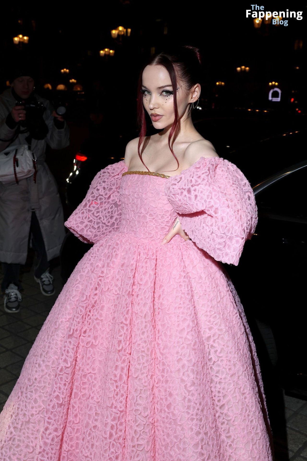 Dove Cameron Looks Beautiful in a Pink Dress at the.jpg