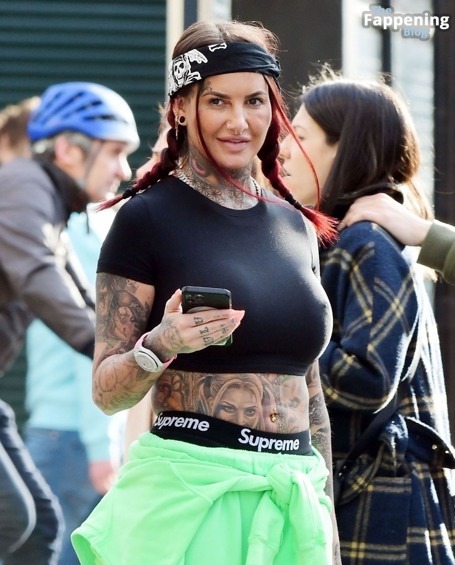 Jemma Lucy Shows Off Her Sexy Boobs Spotted Out with.jpg