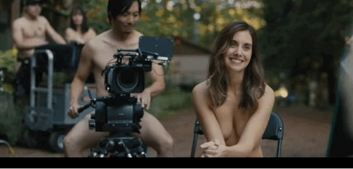 Alison Brie in Somebody I Used to Know.gif