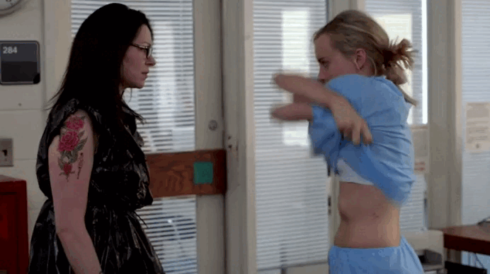 Taylor Schilling amp Laura Prepon Orange Is The New.gif