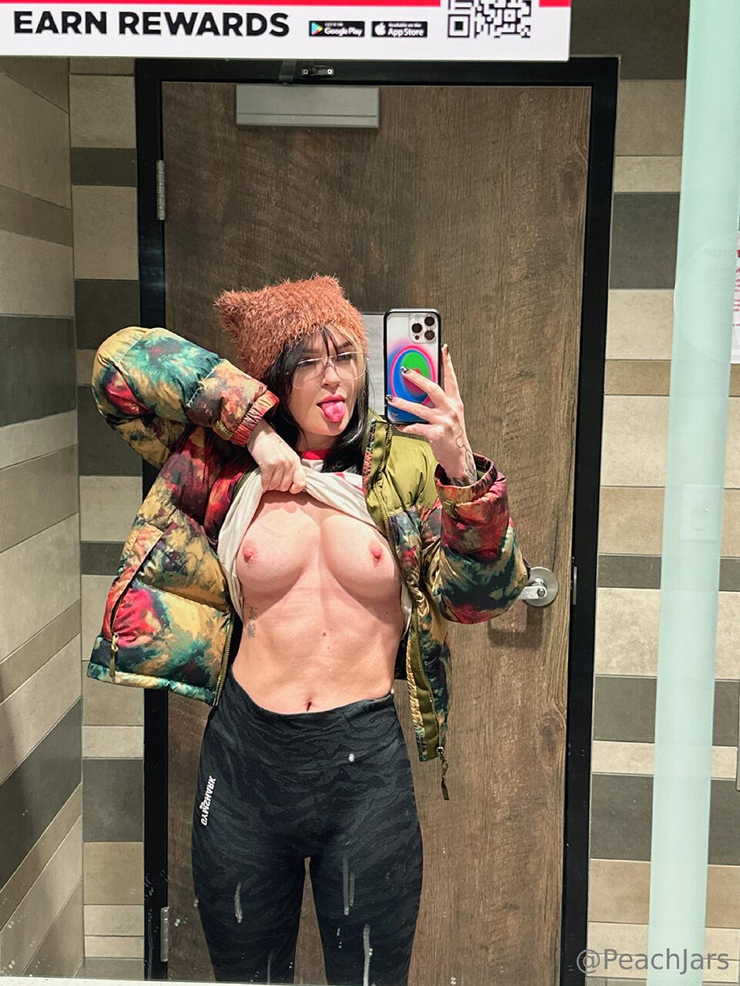 PeachJars Nude Public Bathroom Flash Onlyfans Set Leaked – Influencers.jpg