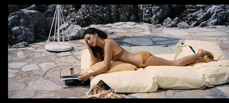 Denise Perrier in Diamonds Are Forever 1971.gif