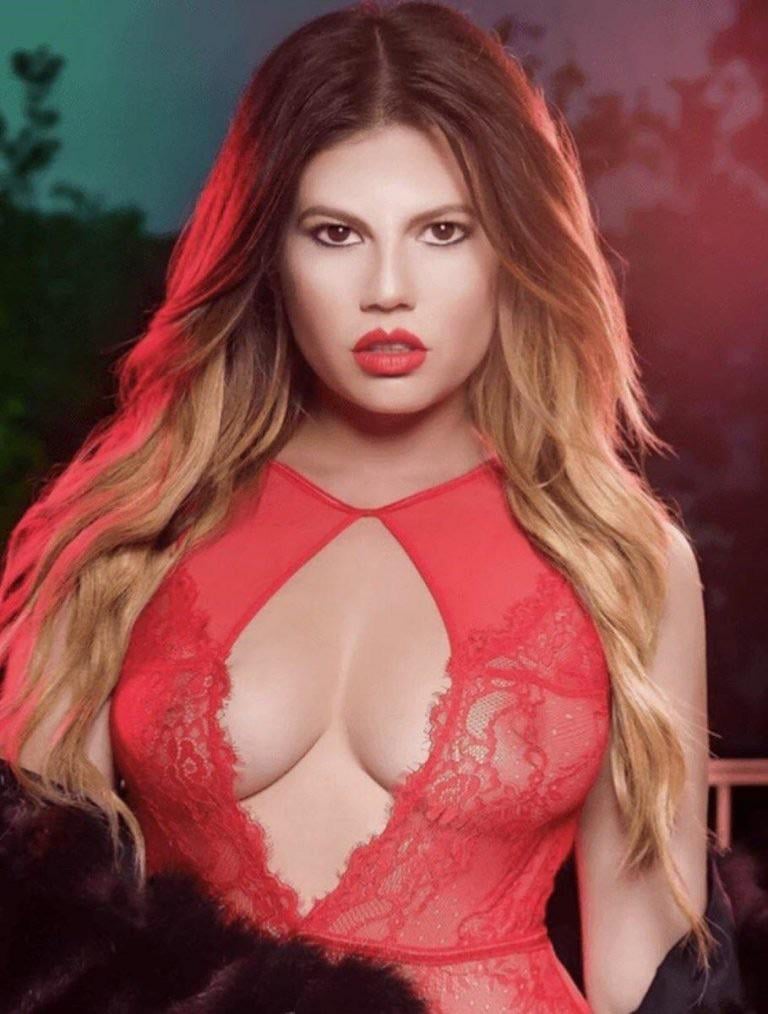 Chanel West Coast sexy in red.jpeg