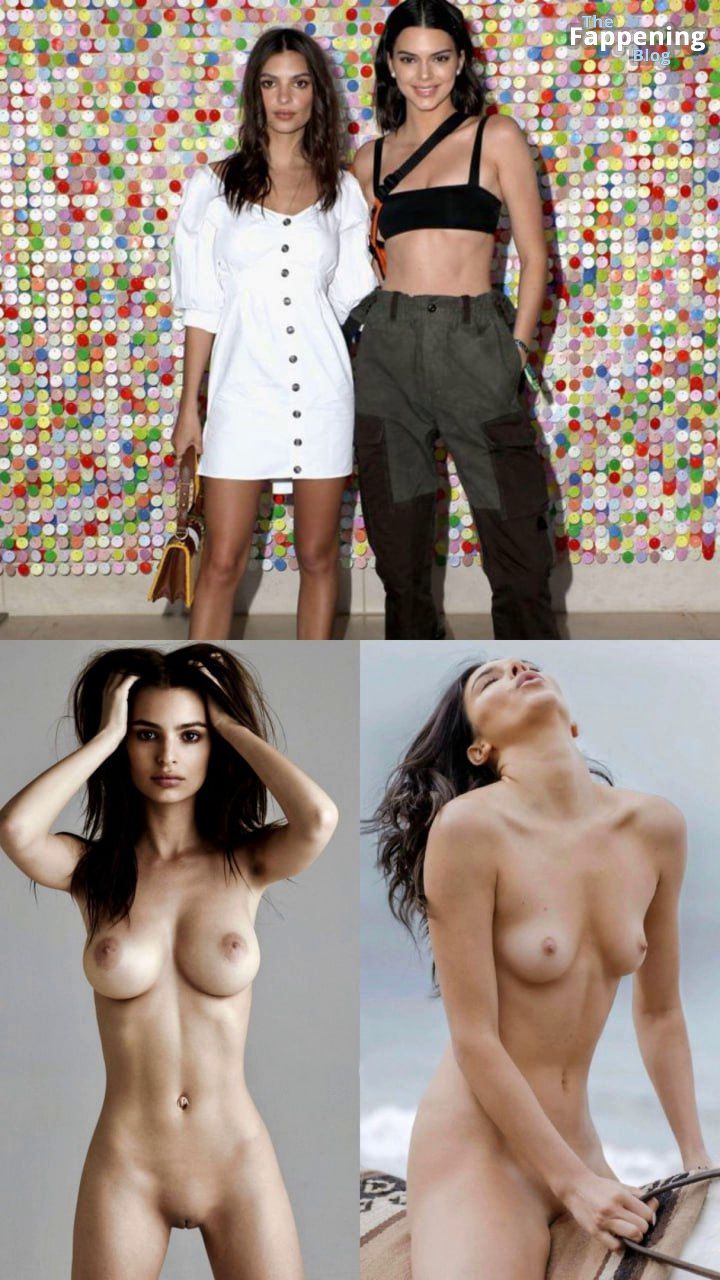 Emily Ratajkowski Kendall Jenner Nude Sexy 1 Collage.jpg