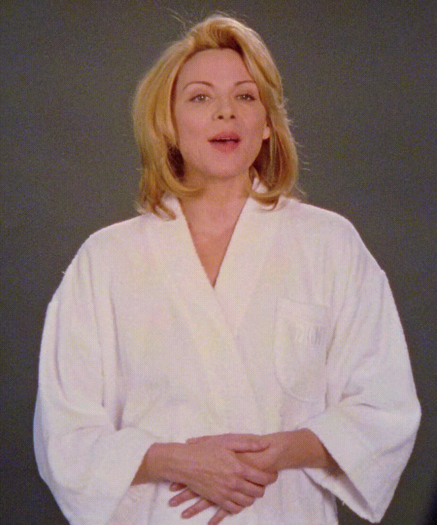 Kim Cattrall in Sex and the City.gif