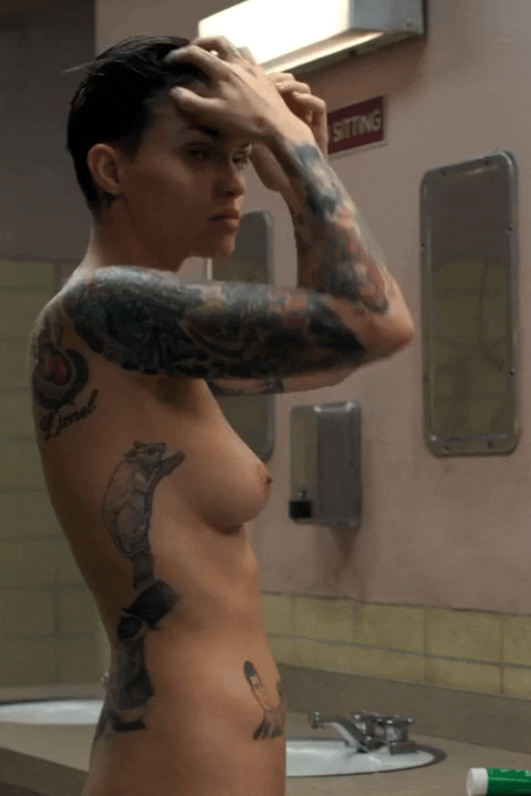 Ruby Rose 27 in Orange Is the New Black 2015.gif