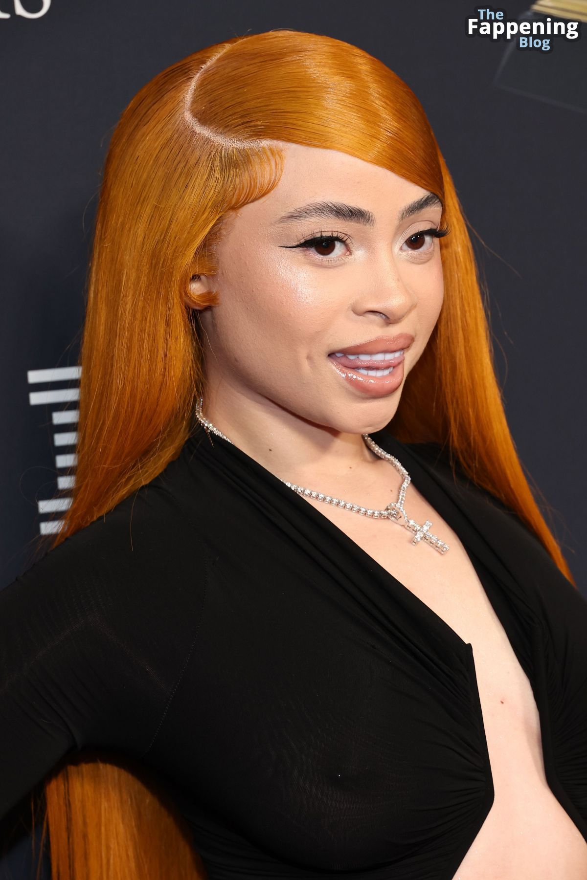 Ice Spice Shows Off Her Nude Tits at the Pre GRAMMY.jpg