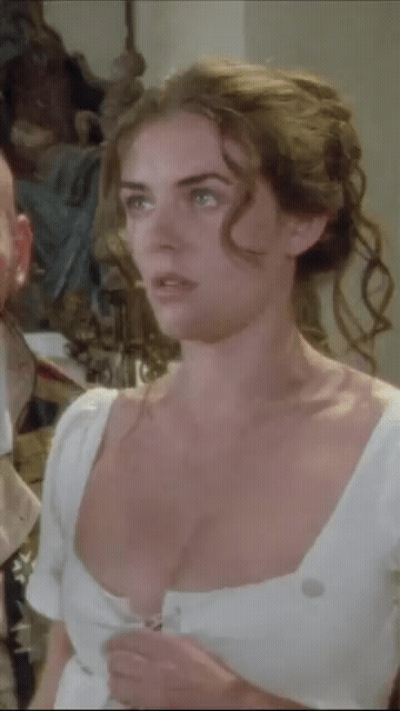 Elizabeth Hurley in Sharpes Enemy 1994.gif