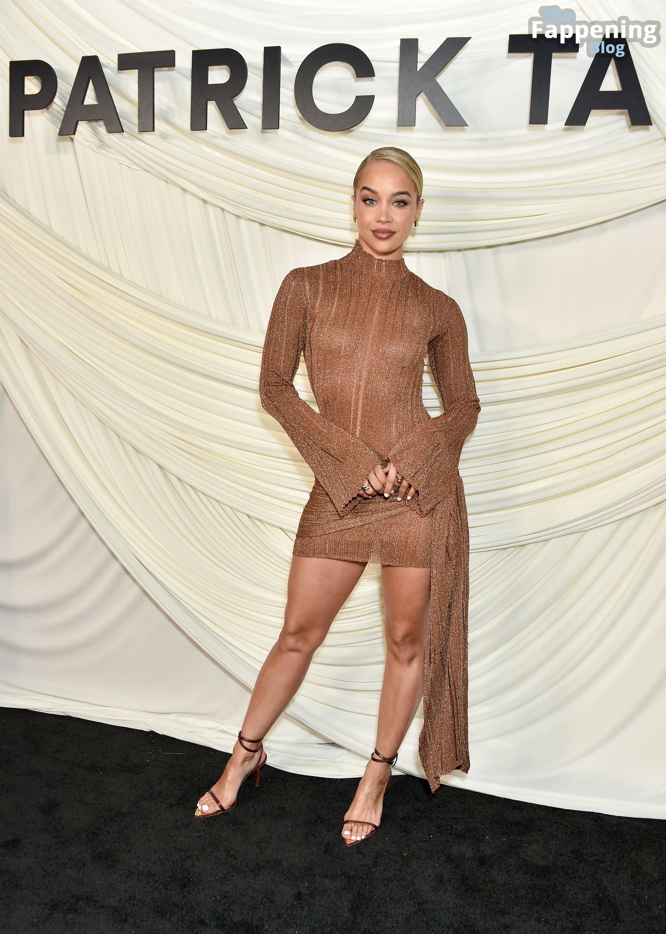 Jasmine Sanders Shows Off Her Sexy Legs at Patrick Tas.jpeg