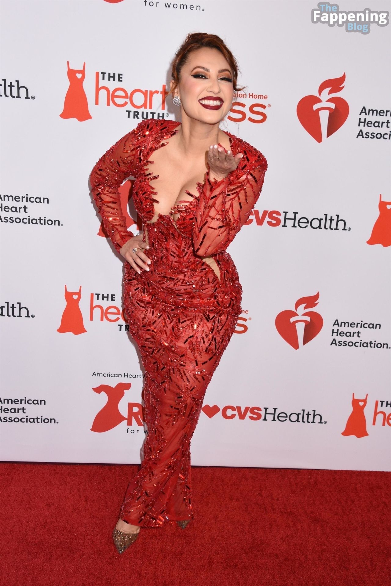 Francia Raisa Stuns in a Red Dress 26 Photos.jpg