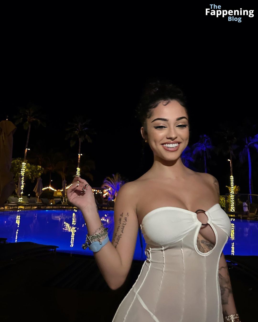 Malu Trevejo Displays Her Sexy Body in a Sheer Dress.jpg