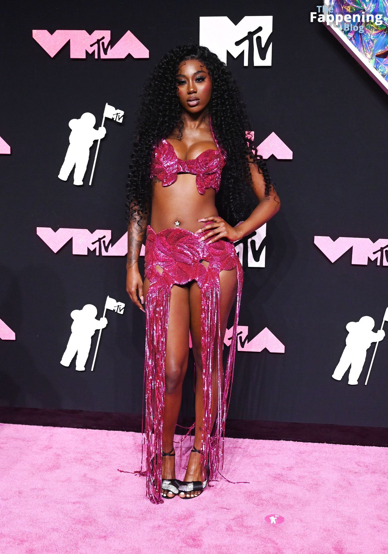Flo Milli Displays Nice Cleavage at the 2023 MTV Video.jpg