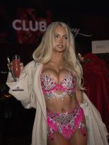 Lindsey Pelas Displays Her Boobs in Lingerie at the Playboy.jpg